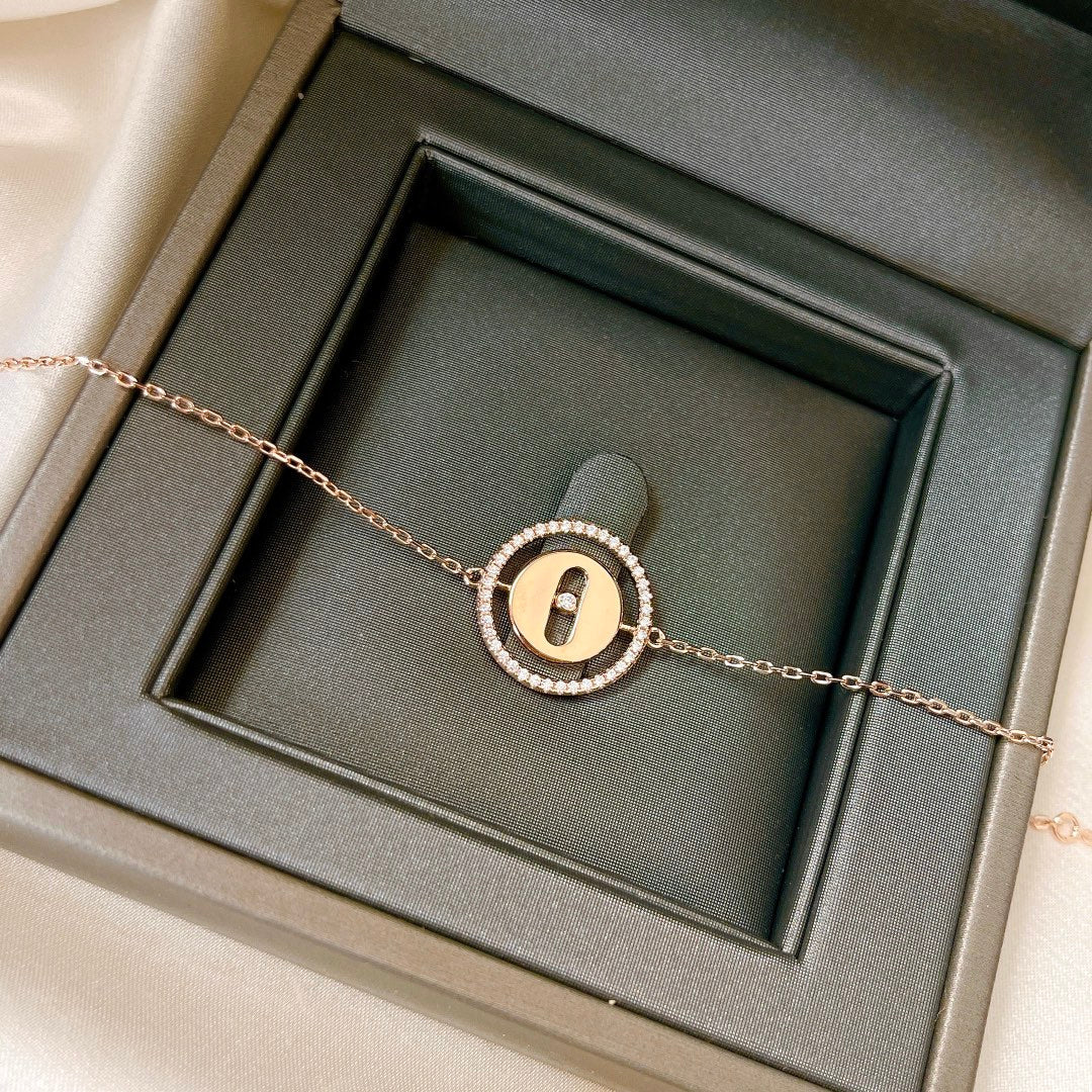 [Ornora Jewelry]LUCKY MOVE PAVED DIAMOND BRACELET