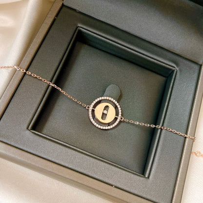 [Ornora Jewelry]LUCKY MOVE PAVED DIAMOND BRACELET