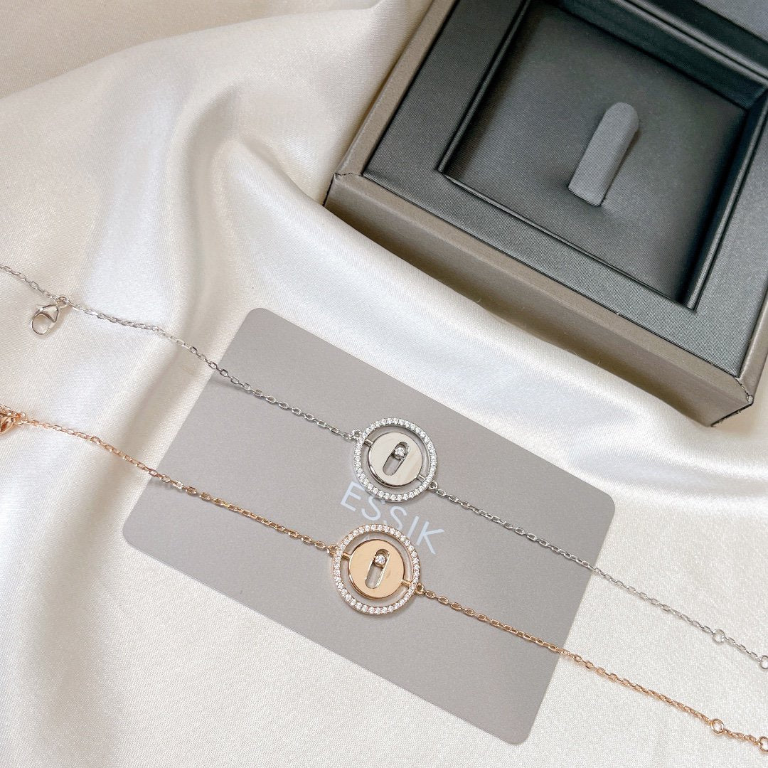 [Ornora Jewelry]LUCKY MOVE PAVED DIAMOND BRACELET