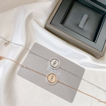 [Ornora Jewelry]LUCKY MOVE PAVED DIAMOND BRACELET