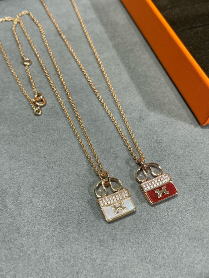 [Ornora Jewelry]H CIRCE MOISSANITE PENDANT NECKLACE GOLD