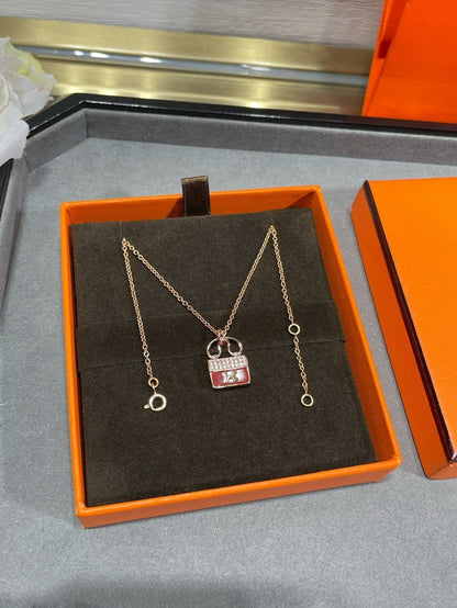 [Ornora Jewelry]H CIRCE MOISSANITE PENDANT NECKLACE GOLD