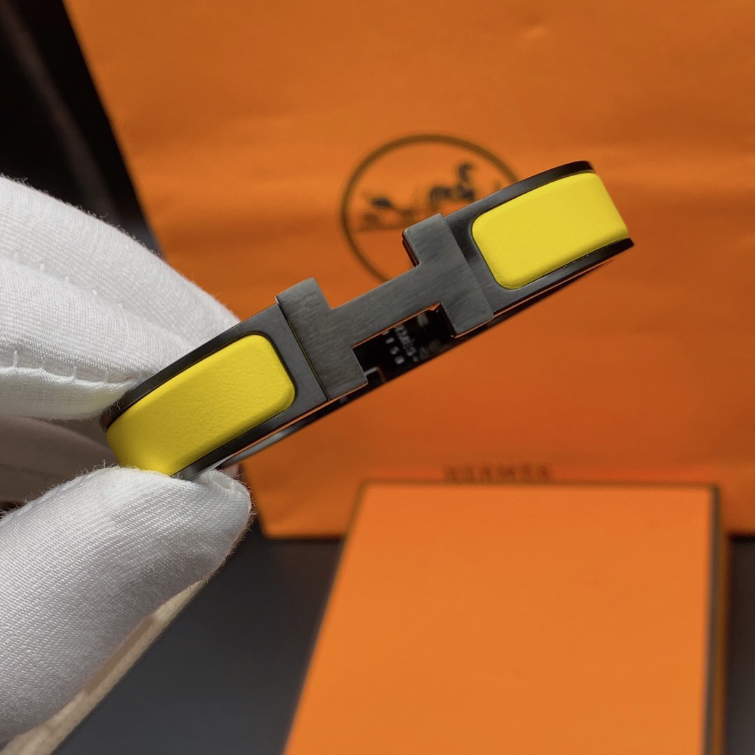 [Ornora Jewelry]CLIC HM SO BLACK YELLOW BRACELET