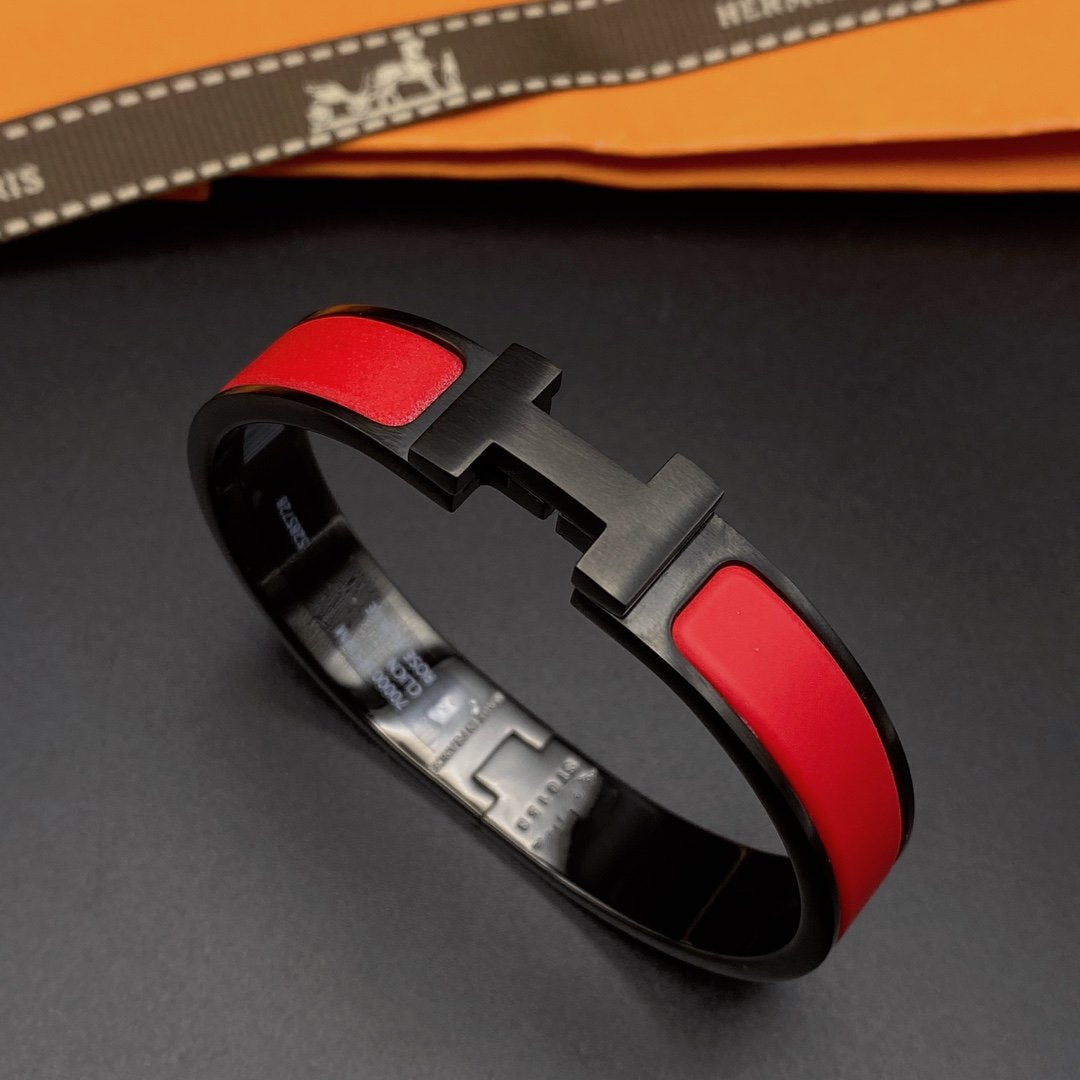 [Ornora Jewelry]CLIC HM SO BLACK RED BRACELET