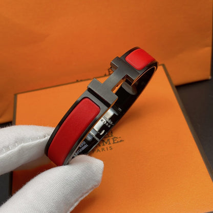 [Ornora Jewelry]CLIC HM SO BLACK RED BRACELET