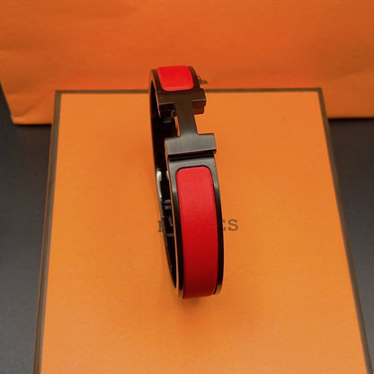 [Ornora Jewelry]CLIC HM SO BLACK RED BRACELET