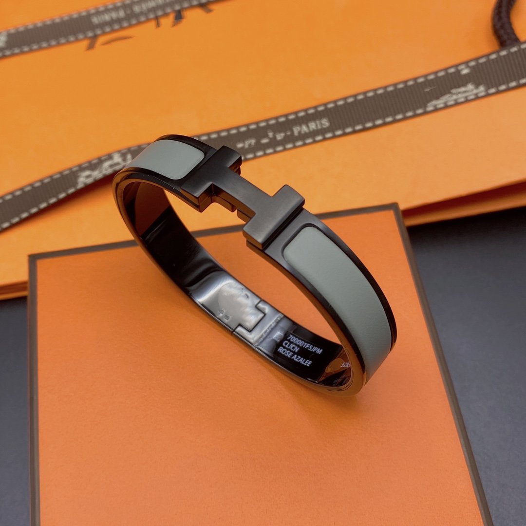 [Ornora Jewelry]CLIC HM SO BLACK GREY BRACELET