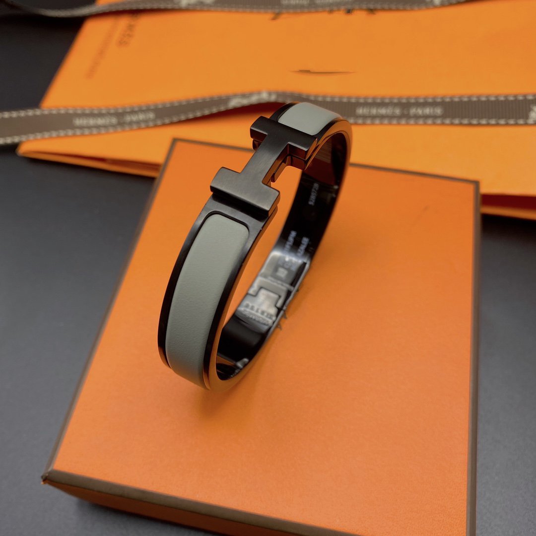 [Ornora Jewelry]CLIC HM SO BLACK GREY BRACELET