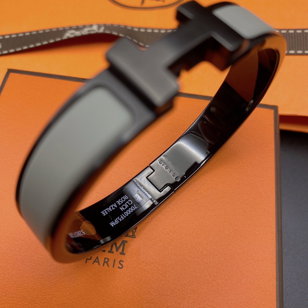[Ornora Jewelry]CLIC HM SO BLACK GREY BRACELET