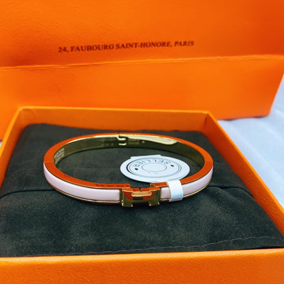 [Ornora Jewelry]CLASSIC HM CLIC  PINK 8MM ENAMEL BRACELET