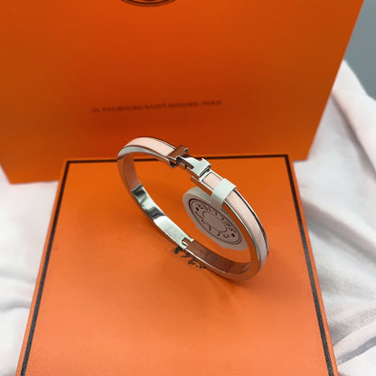[Ornora Jewelry]CLASSIC HM CLIC  PINK 8MM ENAMEL BRACELET