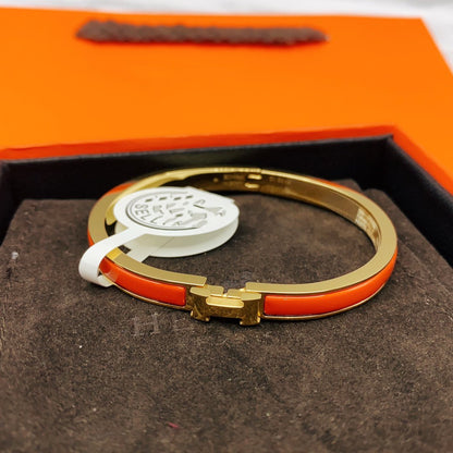 [Ornora Jewelry]CLASSIC HM CLIC RED 8MM ENAMEL BRACELET