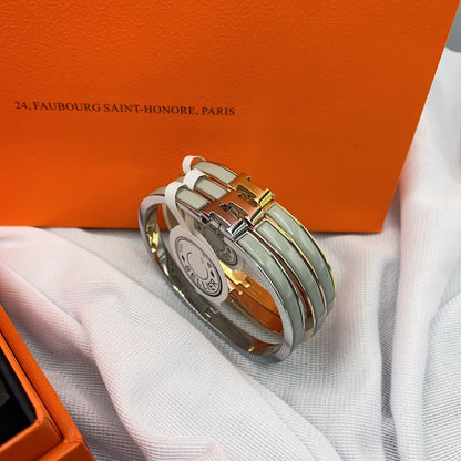 [Ornora Jewelry]CLASSIC HM CLIC GREEN 8MM ENAMEL BRACELET