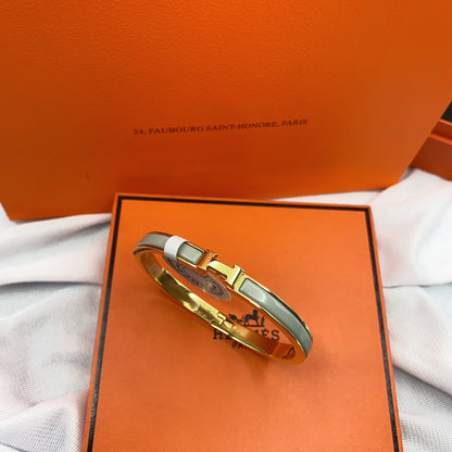 [Ornora Jewelry]CLASSIC HM CLIC GREEN 8MM ENAMEL BRACELET