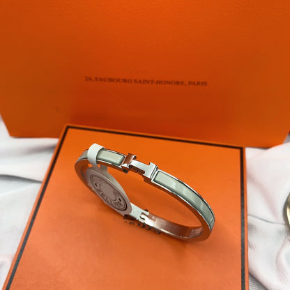 [Ornora Jewelry]CLASSIC HM CLIC GREEN 8MM ENAMEL BRACELET