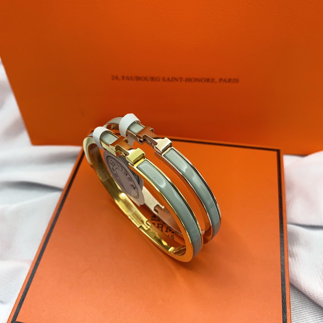 [Ornora Jewelry]CLASSIC HM CLIC GREEN 8MM ENAMEL BRACELET
