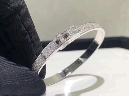[Ornora Jewelry]HM KELLY BRACELET IN SILVER AND FULL PAVE DIAMOND