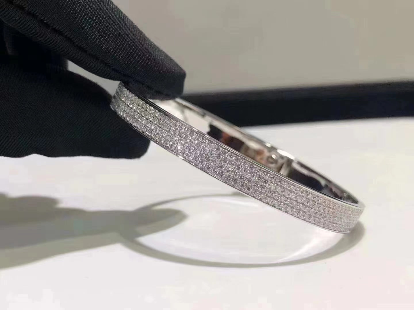 [Ornora Jewelry]HM KELLY BRACELET IN SILVER AND FULL PAVE DIAMOND
