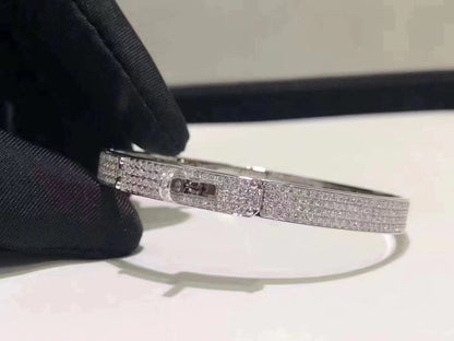 [Ornora Jewelry]HM KELLY BRACELET IN SILVER AND FULL PAVE DIAMOND