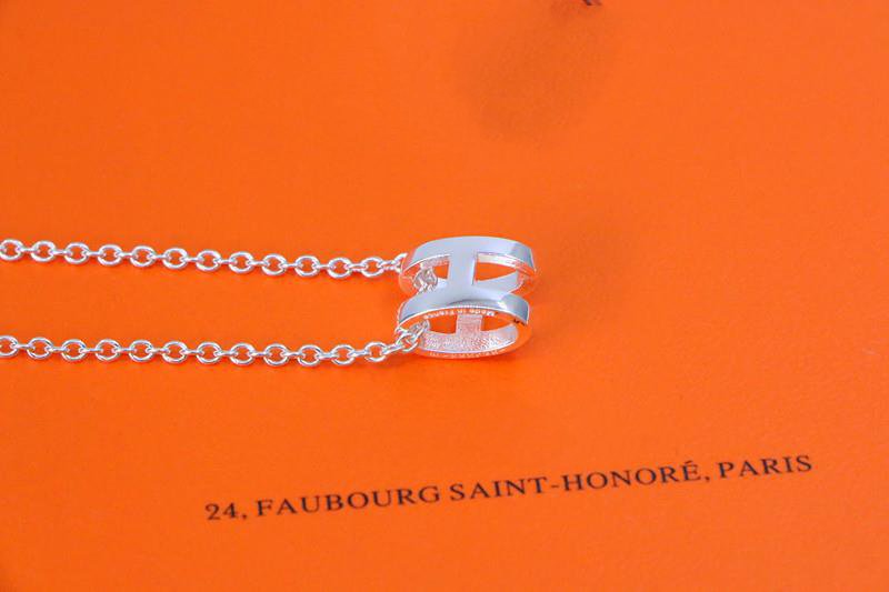 [Ornora Jewelry]HM NECKLACE H LETTER OVAL SERIES