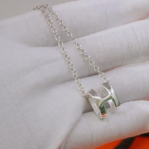 [Ornora Jewelry]HM NECKLACE H LETTER OVAL SERIES