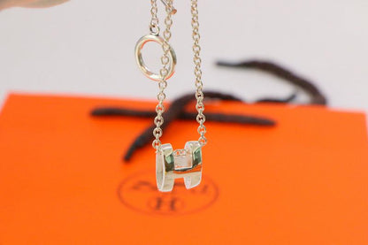 [Ornora Jewelry]HM NECKLACE H LETTER OVAL SERIES