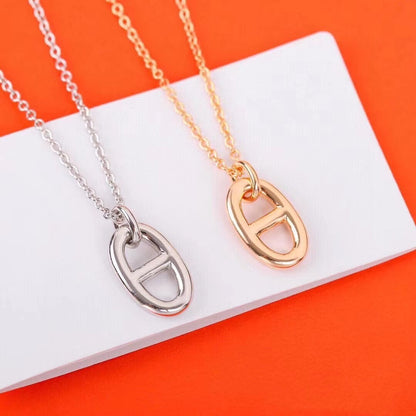 [Ornora Jewelry]HM PIG NOSE NECKLACE
