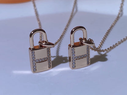 [Ornora Jewelry]HM ADVANCED NICHE LOCK HEAD NECKLACE DIAMONDS