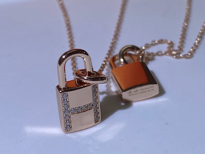 [Ornora Jewelry]HM ADVANCED NICHE LOCK HEAD NECKLACE DIAMONDS