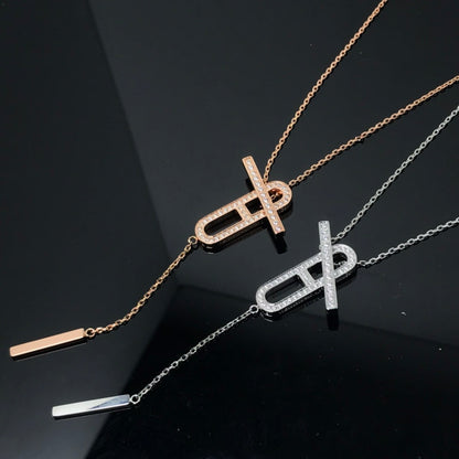 [Ornora Jewelry]HM NECKLACE PLATINUM ROSE GOLD DIAMOND