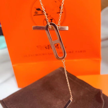 [Ornora Jewelry]HM NECKLACE PLATINUM ROSE GOLD DIAMOND