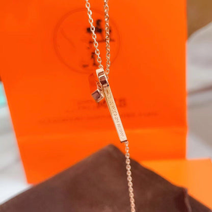 [Ornora Jewelry]HM NECKLACE PLATINUM ROSE GOLD DIAMOND