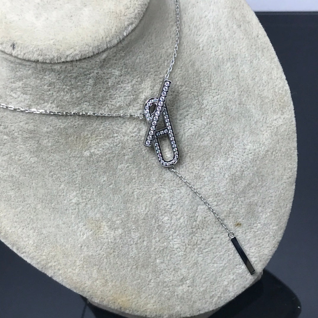 [Ornora Jewelry]HM NECKLACE PLATINUM ROSE GOLD DIAMOND