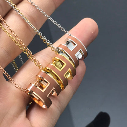 [Ornora Jewelry]H NECKLACE BROWN
