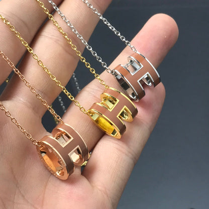 [Ornora Jewelry]H NECKLACE BROWN