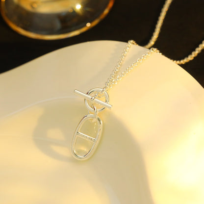 [Ornora Jewelry]HM CHAINE D'ANCRE PENDANT NECKLACE STERLING SILVER