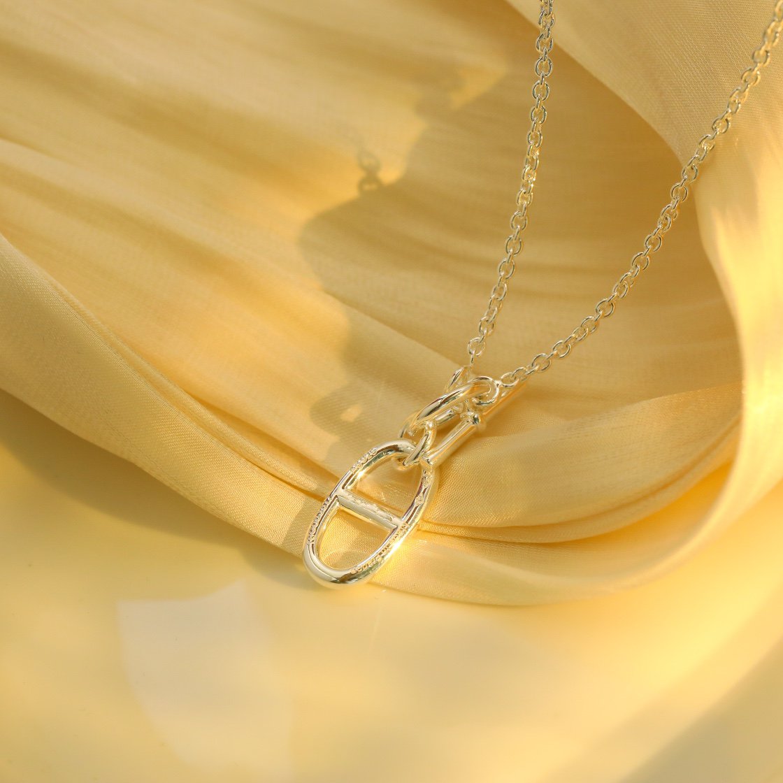 [Ornora Jewelry]HM CHAINE D'ANCRE PENDANT NECKLACE STERLING SILVER
