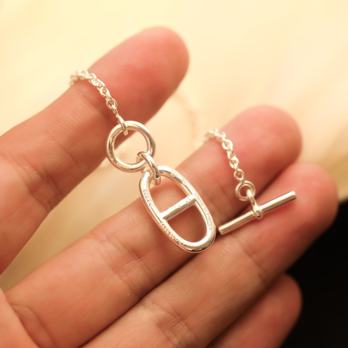 [Ornora Jewelry]HM CHAINE D'ANCRE PENDANT NECKLACE STERLING SILVER