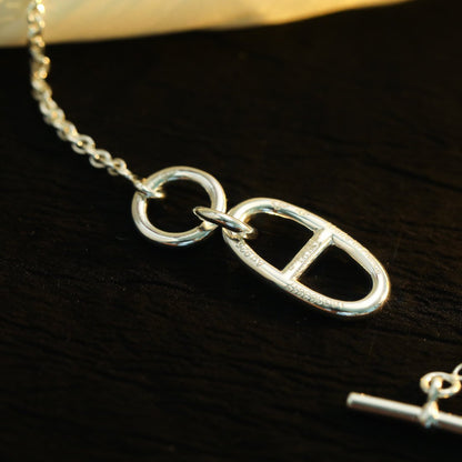 [Ornora Jewelry]HM CHAINE D'ANCRE PENDANT NECKLACE STERLING SILVER