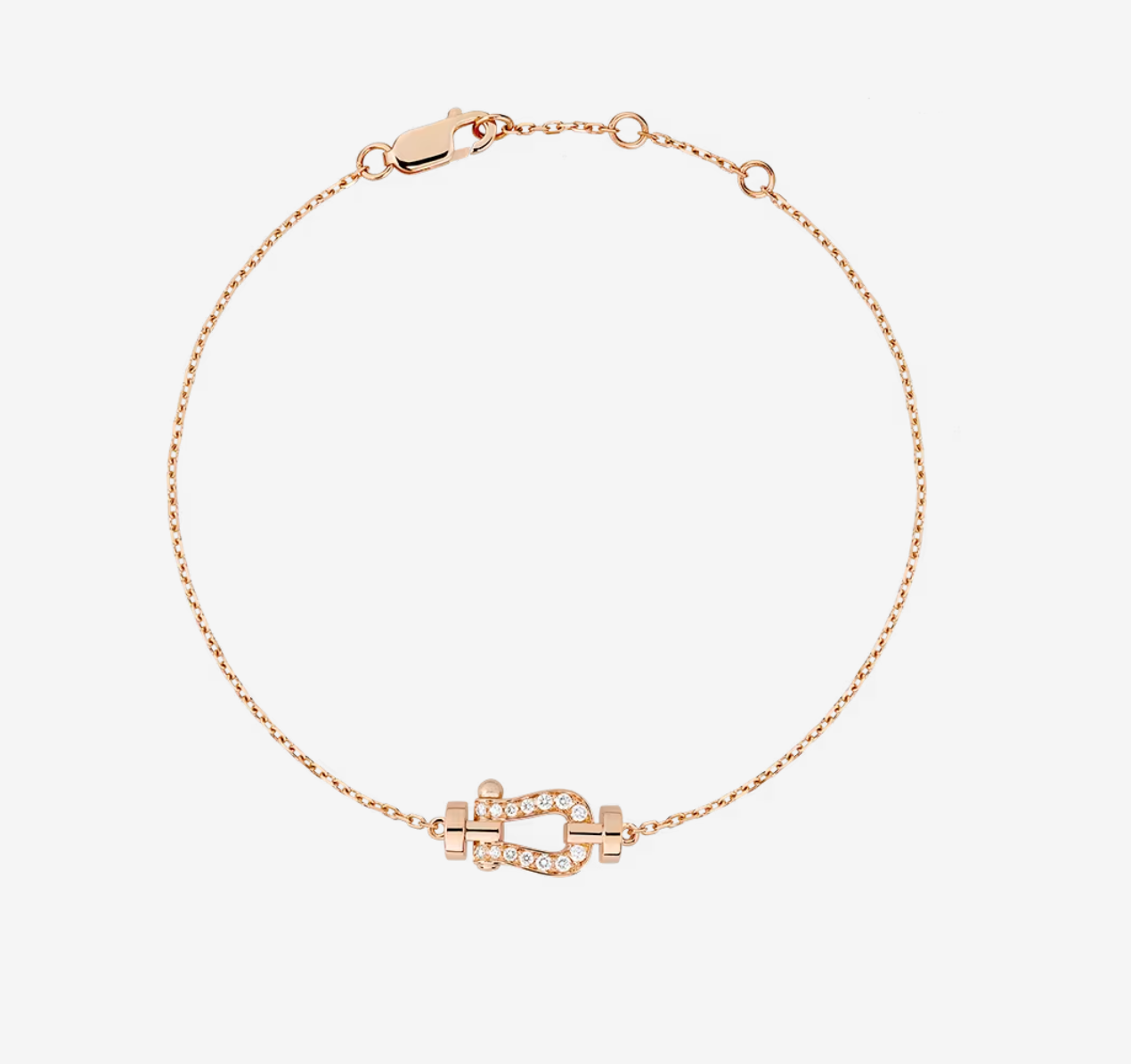 [Ornora Jewelry]FORCE 10 FULL DIAMOND BUCKLE CHAIN LINK MINI MODEL
