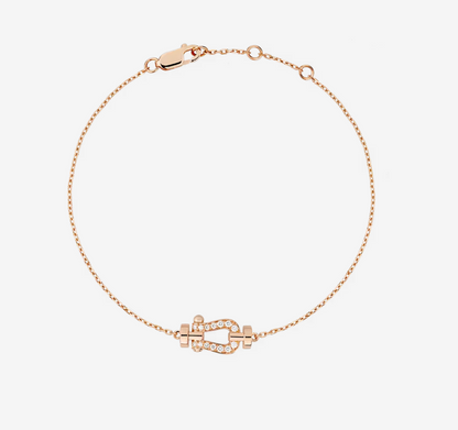 [Ornora Jewelry]FORCE 10 FULL DIAMOND BUCKLE CHAIN LINK MINI MODEL