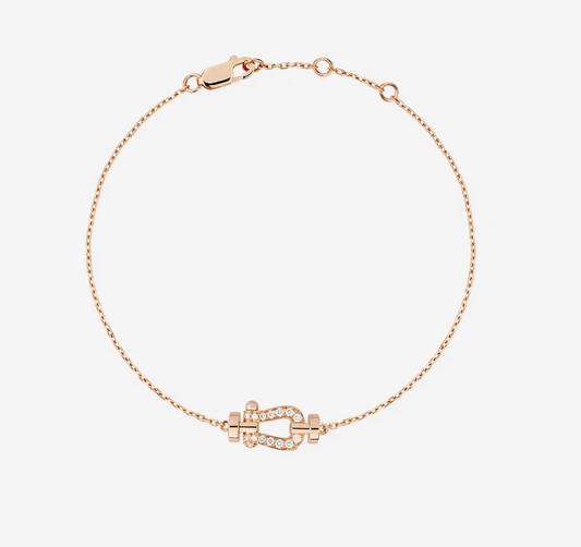 [Ornora Jewelry]FORCE 10 FULL DIAMOND BUCKLE CHAIN LINK MINI MODEL
