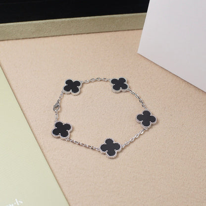 [Ornora Jewelry] CLOVER 5 MOTIF ONYXS BRACELET COLLECTION