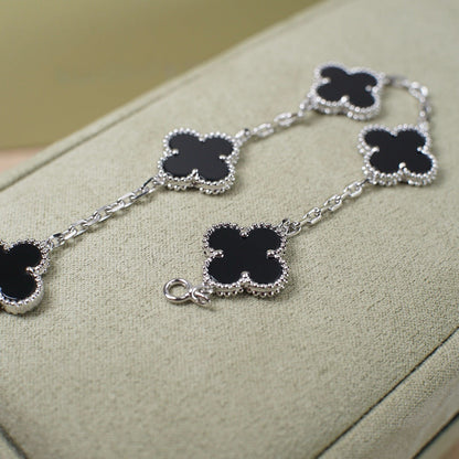 [Ornora Jewelry] CLOVER 5 MOTIF ONYXS BRACELET COLLECTION