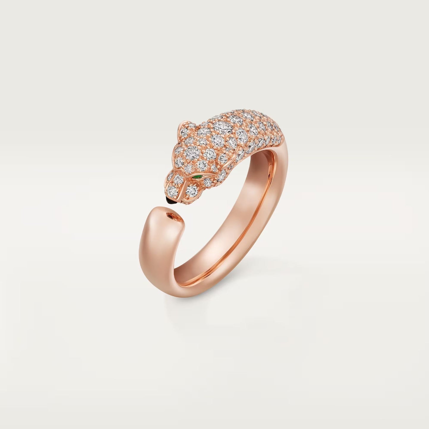 [Ornora Jewelry]PANTHERE HALF DIAMOND SMALL RING