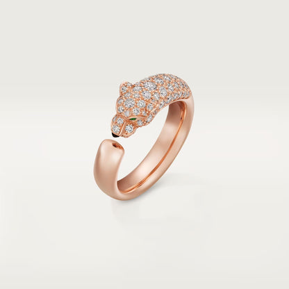 [Ornora Jewelry]PANTHERE HALF DIAMOND SMALL RING
