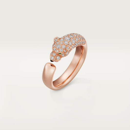 [Ornora Jewelry]PANTHERE HALF DIAMOND SMALL RING