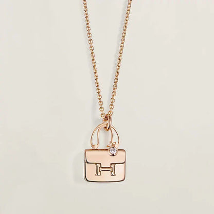 [Ornora Jewelry]AMULETTE PEDANT ROSE GOLD NECKLACE