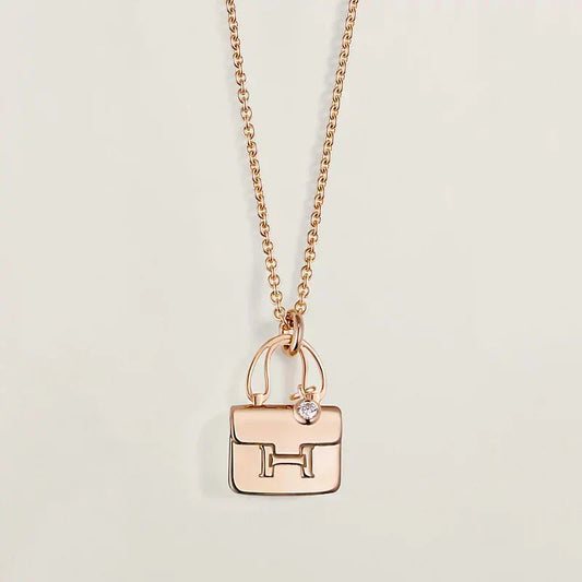 [Ornora Jewelry]AMULETTE PEDANT ROSE GOLD NECKLACE