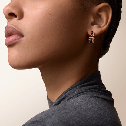 [Ornora Jewelry]CLASH 7.9MM AGATE CHALCEDONY EARRINGS